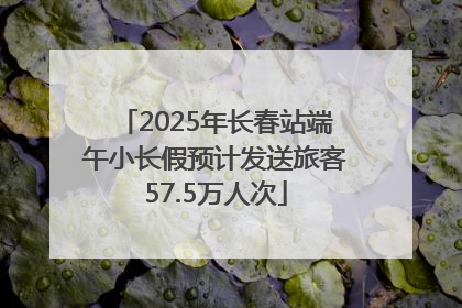 2025年长春站端午小长假预计发送旅客57.5万人次