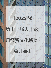 2025内江第十三届大千龙舟经贸文化博览会开幕