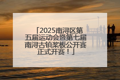 2025南浔区第五届运动会暨第七届南浔古镇桨板公开赛正式开赛！