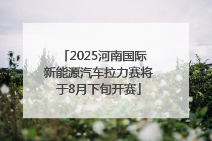 2025河南国际新能源汽车拉力赛将于8月下旬开赛
