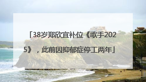 38岁郑欣宜补位《歌手2025》，此前因抑郁症停工两年