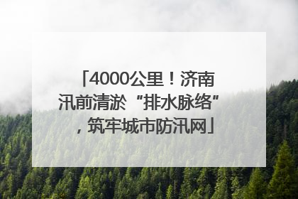 4000公里！济南汛前清淤“排水脉络”，筑牢城市防汛网