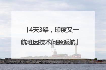 4天3架，印度又一航班因技术问题返航