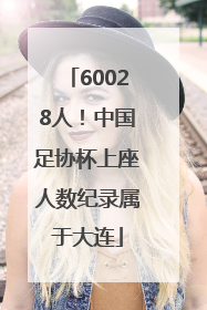 60028人！中国足协杯上座人数纪录属于大连