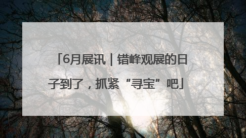 6月展讯｜错峰观展的日子到了，抓紧“寻宝”吧